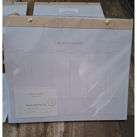 NEW! Set of 4 Undated Weekly Planning Pads by Sugar Paper Essentials - Picture 1 of 7